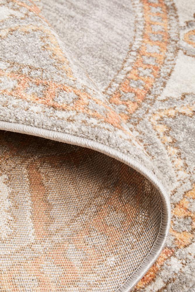 Mayfair Caitlen Grey Round Rug - Cozy Rugs Australia