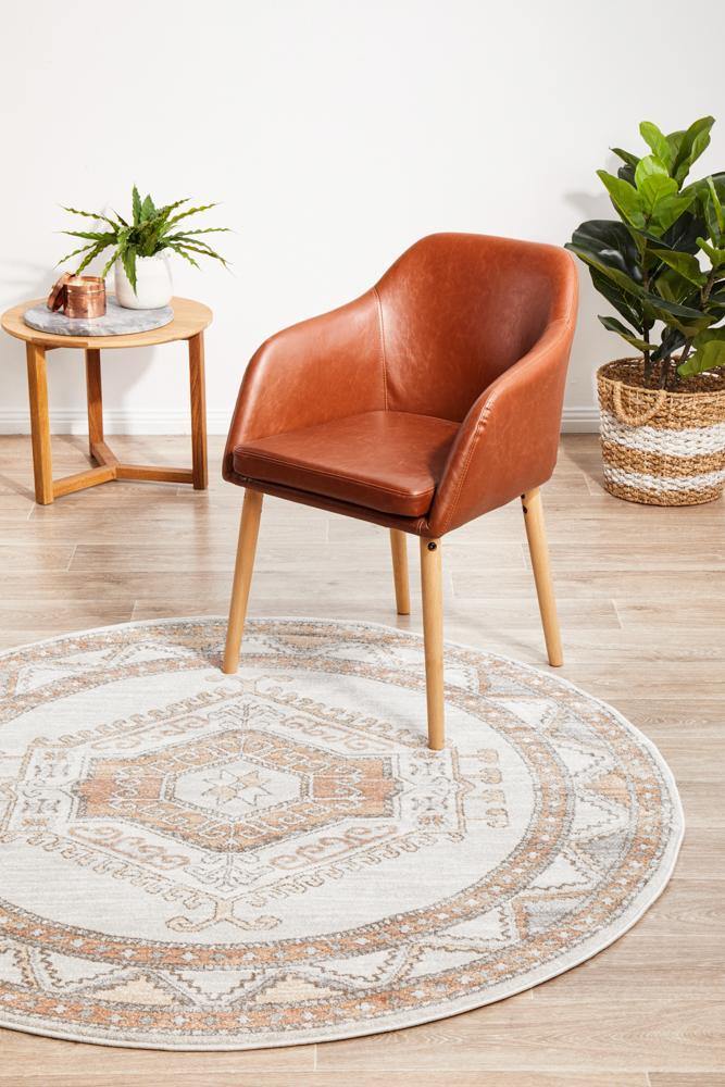 Mayfair Caitlen Natural Round Rug - Cozy Rugs Australia