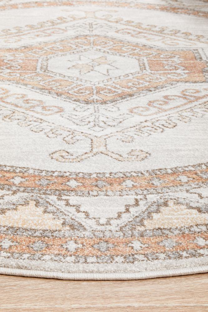 Mayfair Caitlen Natural Round Rug - Cozy Rugs Australia