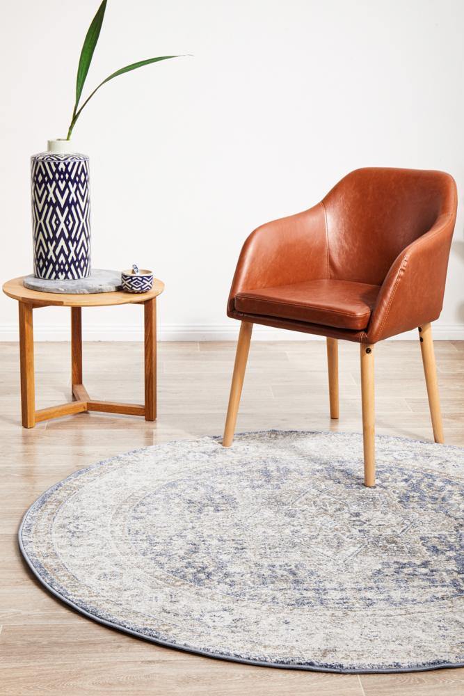 Mayfair Hugo Ocean Round Rug - Cozy Rugs Australia