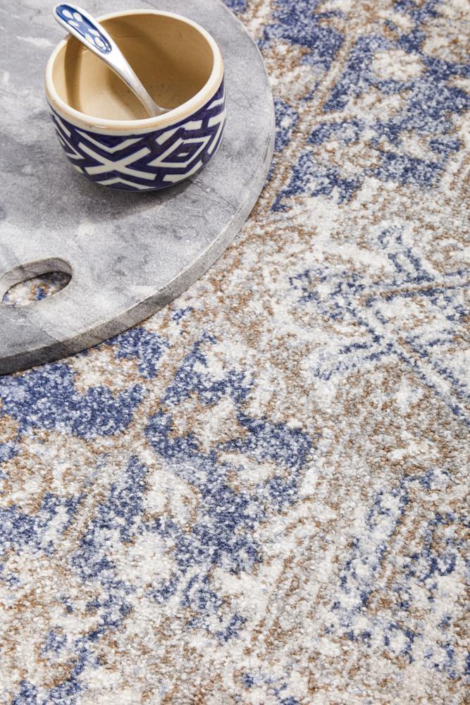 Mayfair Hugo Ocean Round Rug - Cozy Rugs Australia