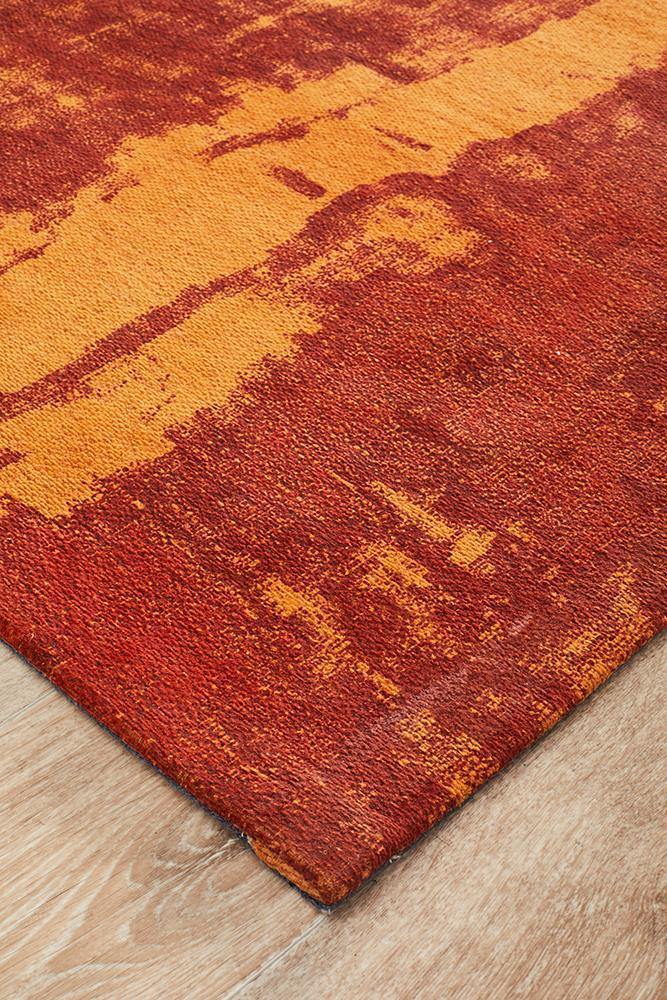 Magnolia 11 Paprika Runner Rug - Cozy Rugs Australia