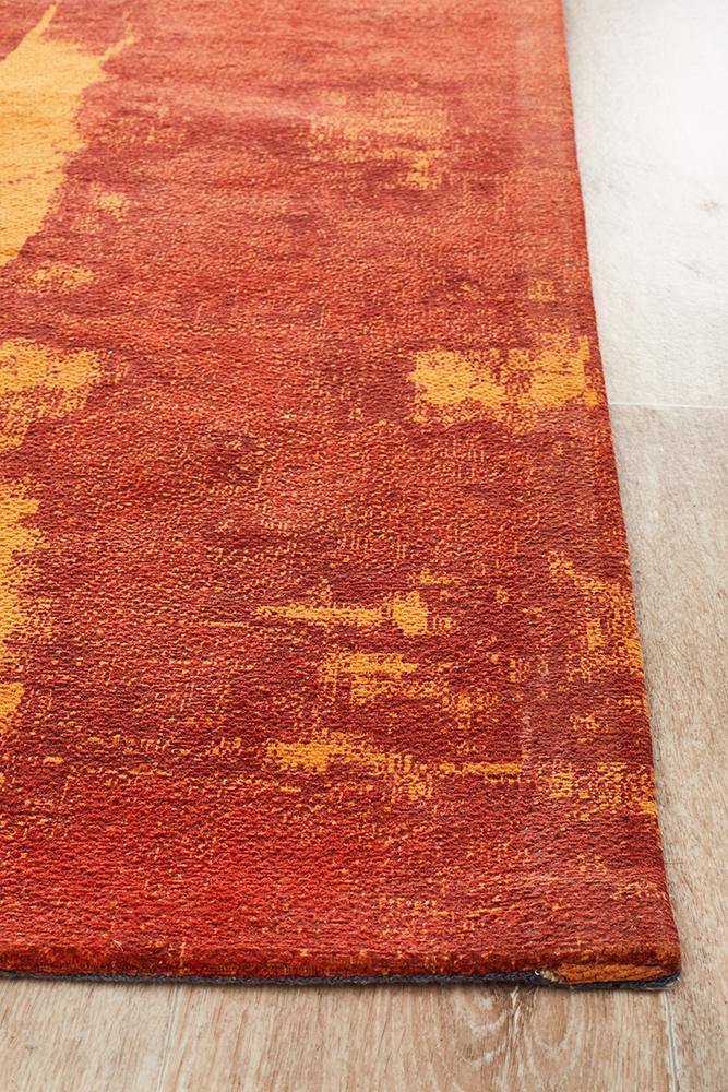 Magnolia 11 Paprika Runner Rug - Cozy Rugs Australia