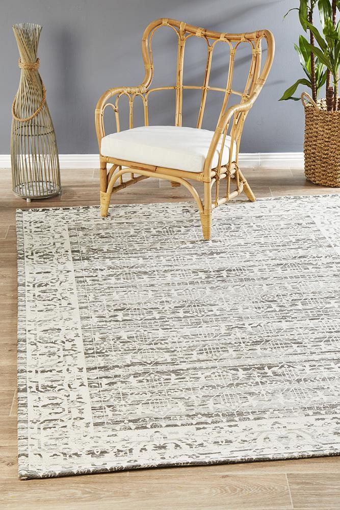 Magnolia 88 Silver Rug - Cozy Rugs Australia