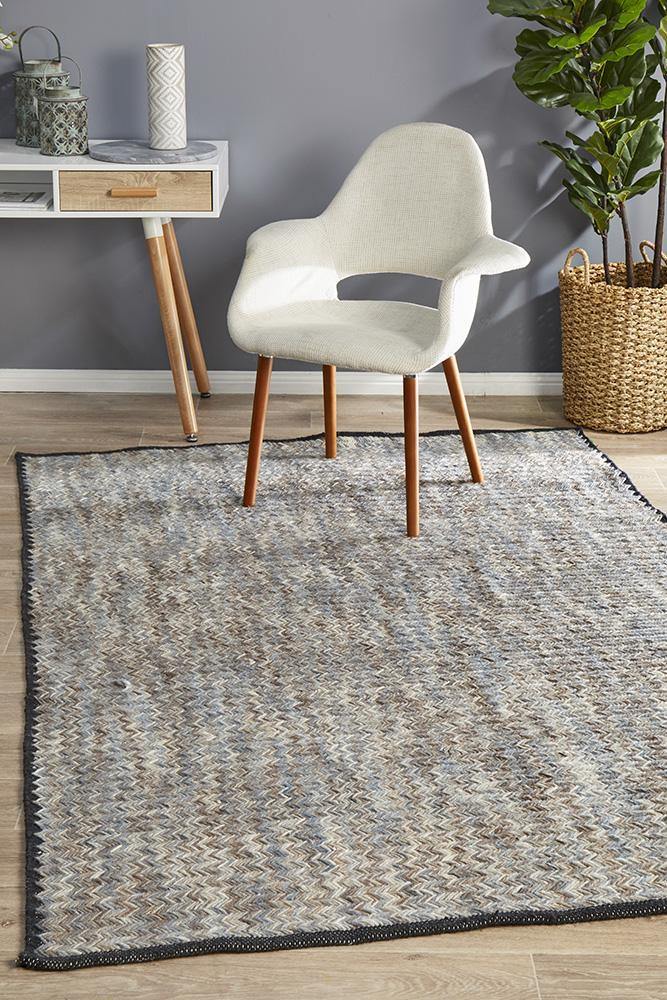 Miller Rhythm Jazz Smoke Rug - Cozy Rugs Australia