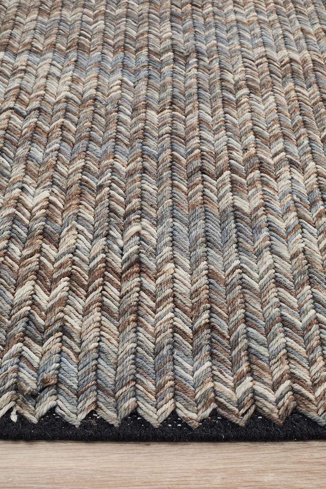 Miller Rhythm Jazz Smoke Rug - Cozy Rugs Australia