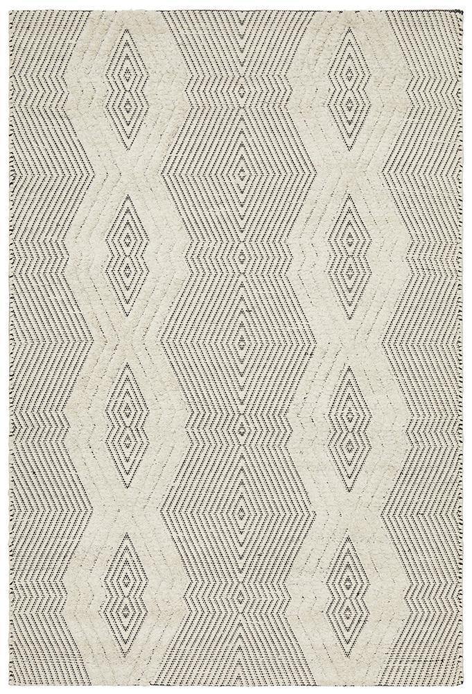 Miller Rhythm Chime Bone Rug - Cozy Rugs Australia