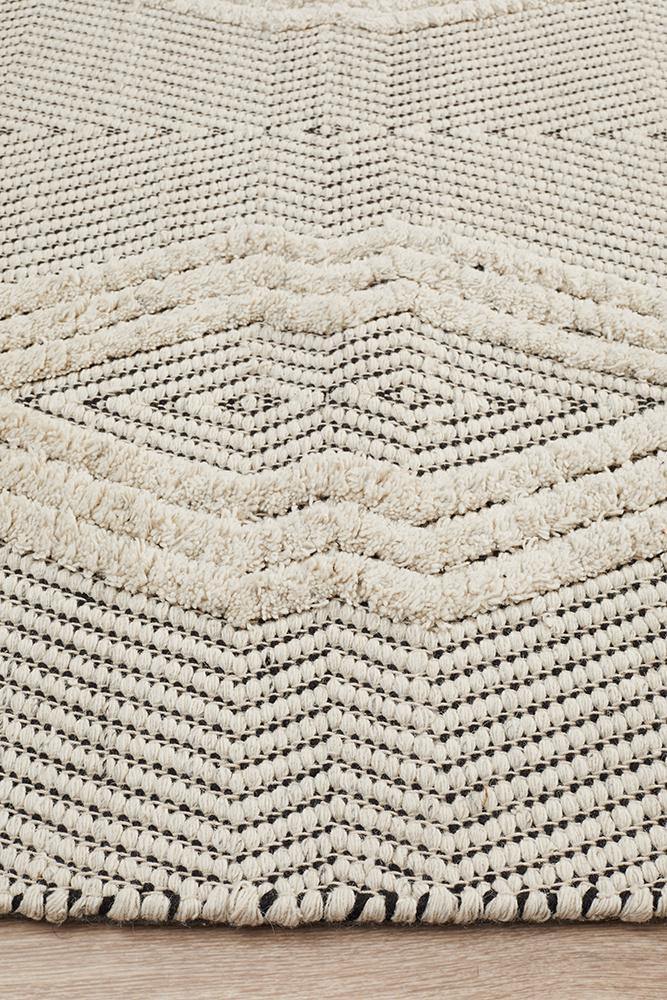 Miller Rhythm Chime Bone Rug - Cozy Rugs Australia