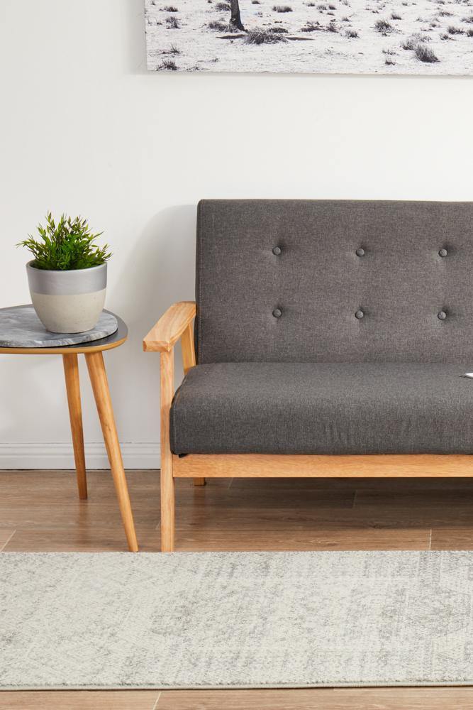 Mirage Zelda Silver Grey Runner Rug - Cozy Rugs Australia