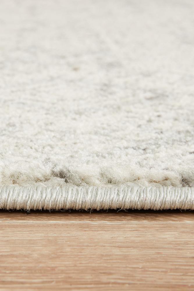 Mirage Zelda Silver Grey Runner Rug - Cozy Rugs Australia