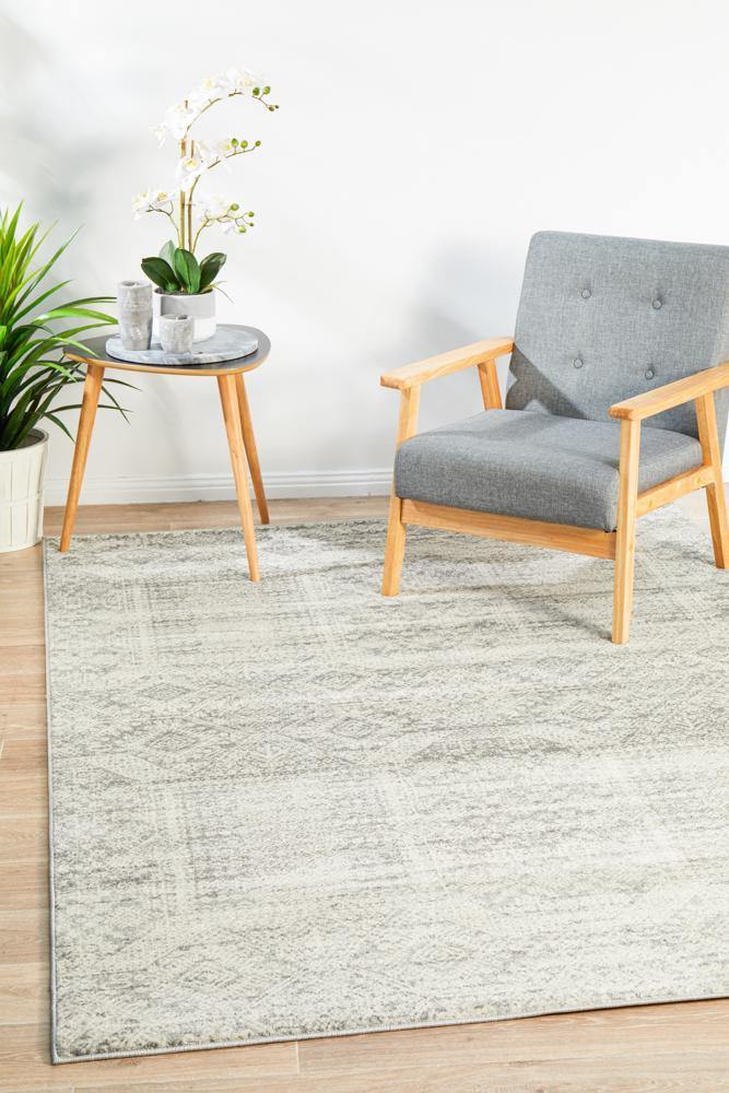 Mirage Zelda Silver Grey Rug - Cozy Rugs Australia