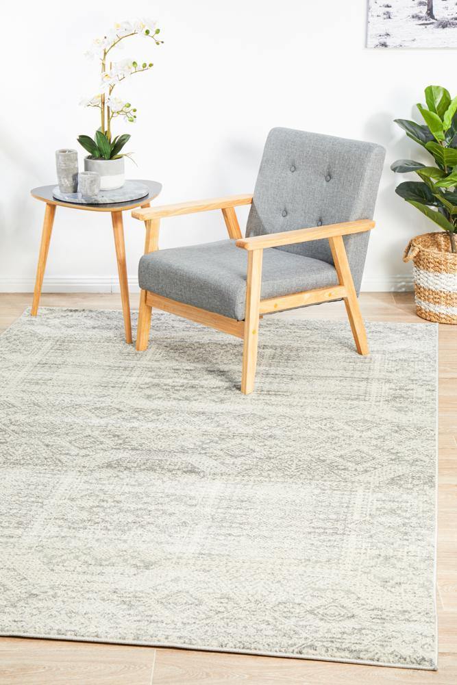 Mirage Zelda Silver Grey Rug - Cozy Rugs Australia
