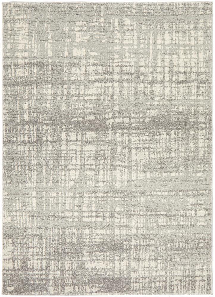 Mirage Ashley Abstract Modern Silver Grey Rug - Cozy Rugs Australia