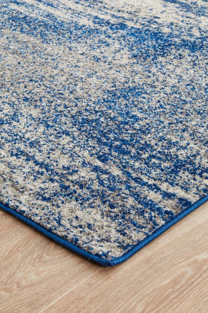 Mirage Casandra Dunescape Modern Blue Grey Runner Rug - Cozy Rugs Australia