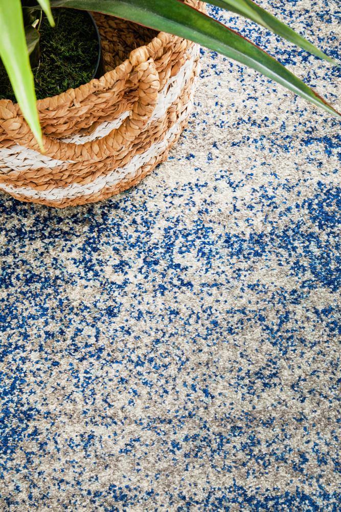 Mirage Casandra Dunescape Modern Blue Grey Runner Rug - Cozy Rugs Australia