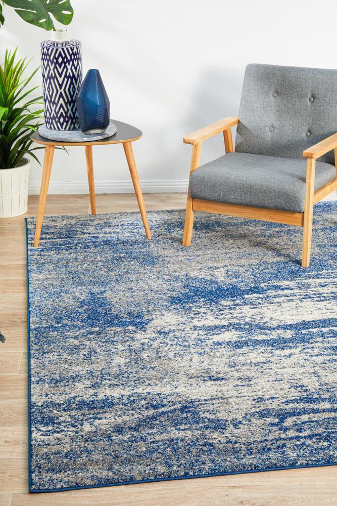 Mirage Casandra Dunescape Modern Blue Grey Rug - Cozy Rugs Australia