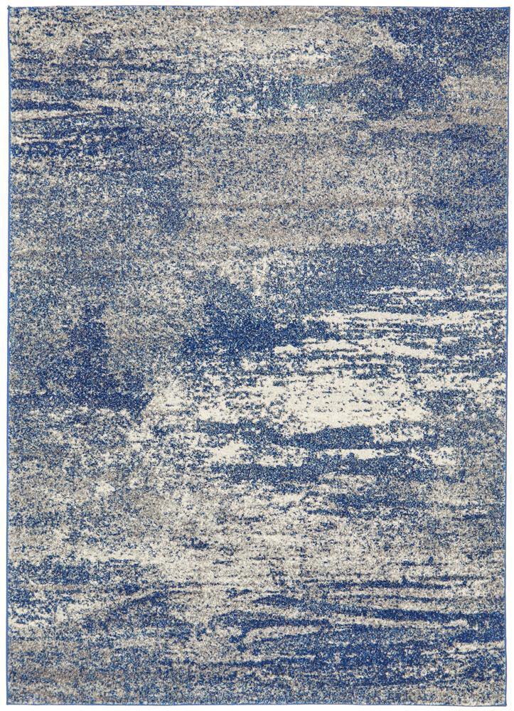 Mirage Casandra Dunescape Modern Blue Grey Rug - Cozy Rugs Australia