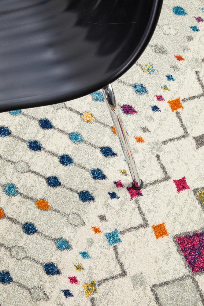 Mirage Peggy Tribal Morrocan Style Multi Round Rug - Cozy Rugs Australia