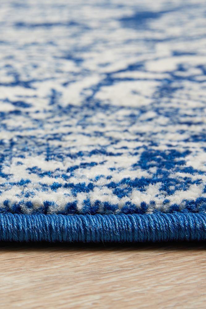 Mirage Gwyneth Stunning Transitional Navy Round Rug - Cozy Rugs Australia