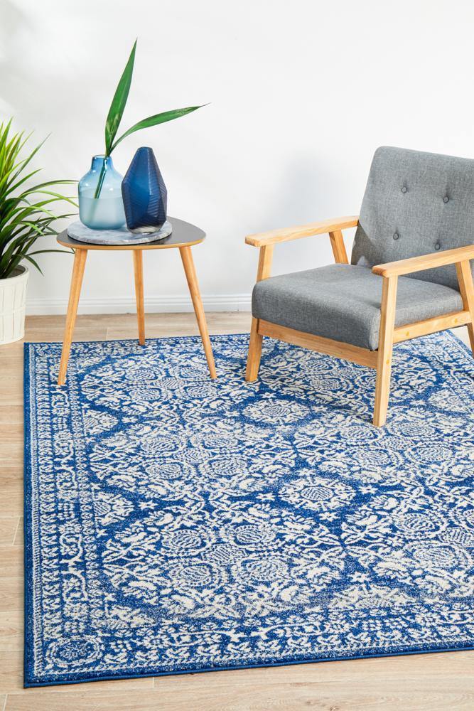 Mirage Gwyneth Stunning Transitional Navy Rug - Cozy Rugs Australia
