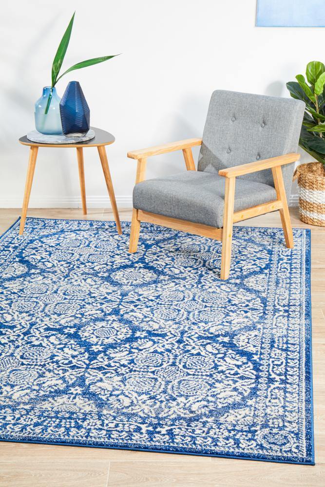 Mirage Gwyneth Stunning Transitional Navy Rug - Cozy Rugs Australia
