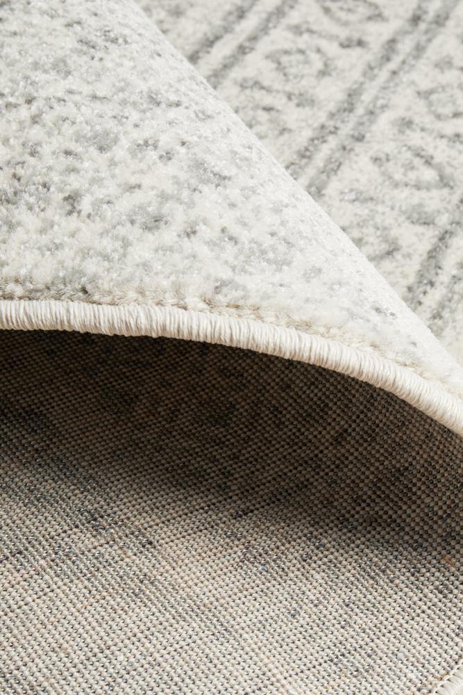 Mirage Adani Modern Tribal Design Grey Round Rug - Cozy Rugs Australia