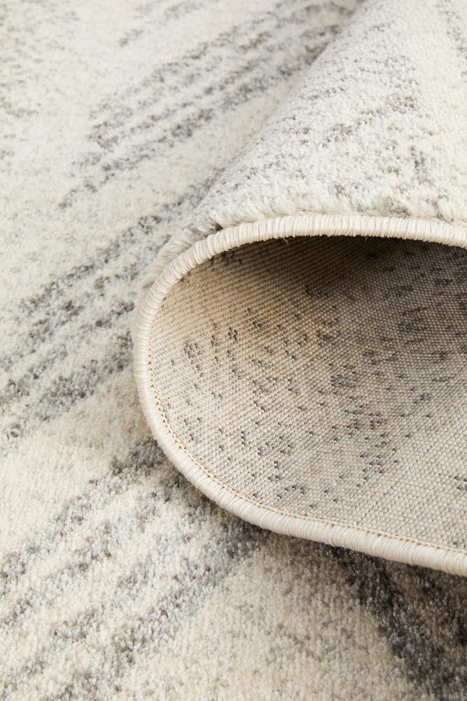 Mirage Adani Modern Tribal Design Grey Runner Rug - Cozy Rugs Australia