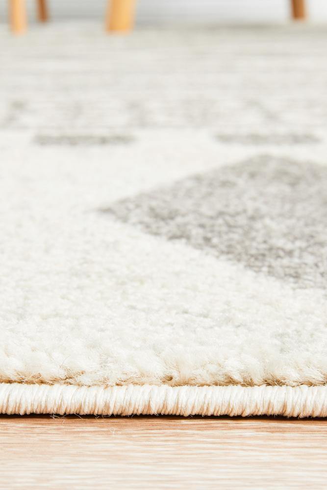 Mirage Adani Modern Tribal Design Grey Rug - Cozy Rugs Australia