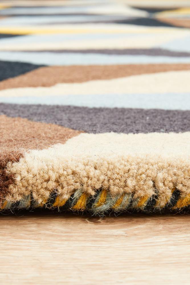 Matrix Pure Wool 900 Blue Round Rug - Cozy Rugs Australia