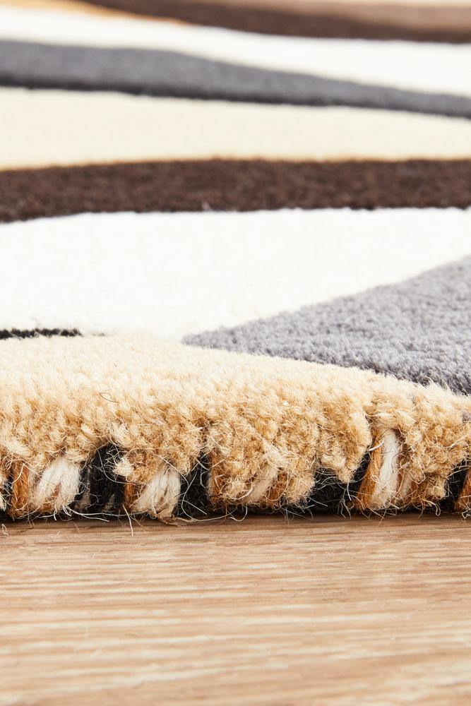 Matrix Pure Wool 903 Fossil Runner Rug - Cozy Rugs Australia