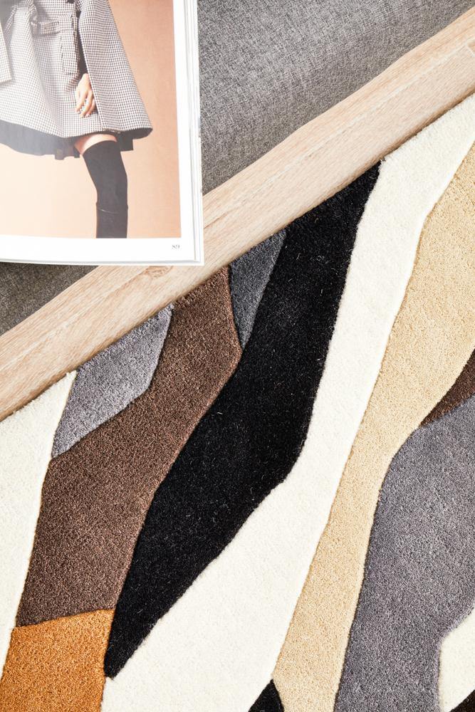 Matrix Pure Wool 903 Fossil Runner Rug - Cozy Rugs Australia