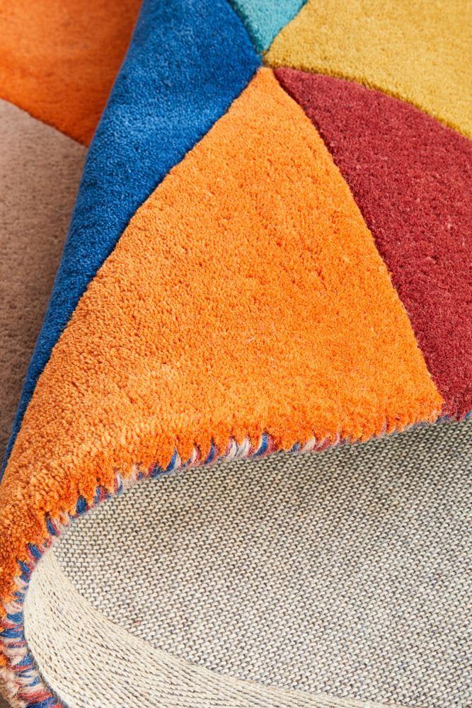 Matrix Pure Wool 904 Sunset Round Rug - Cozy Rugs Australia