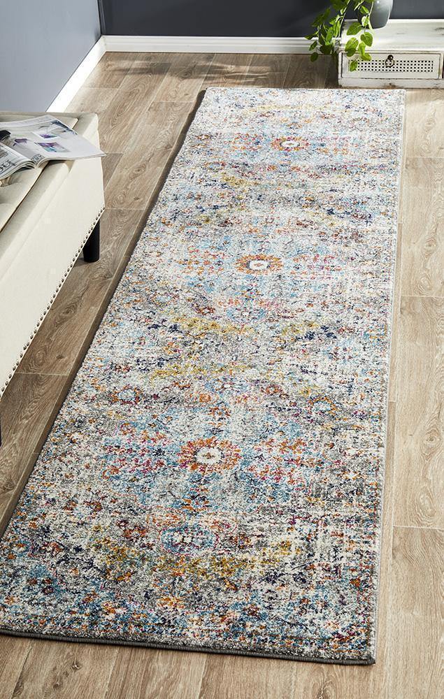 Museum Huxley Multi Coloured Runner - Cozy Rugs Australia