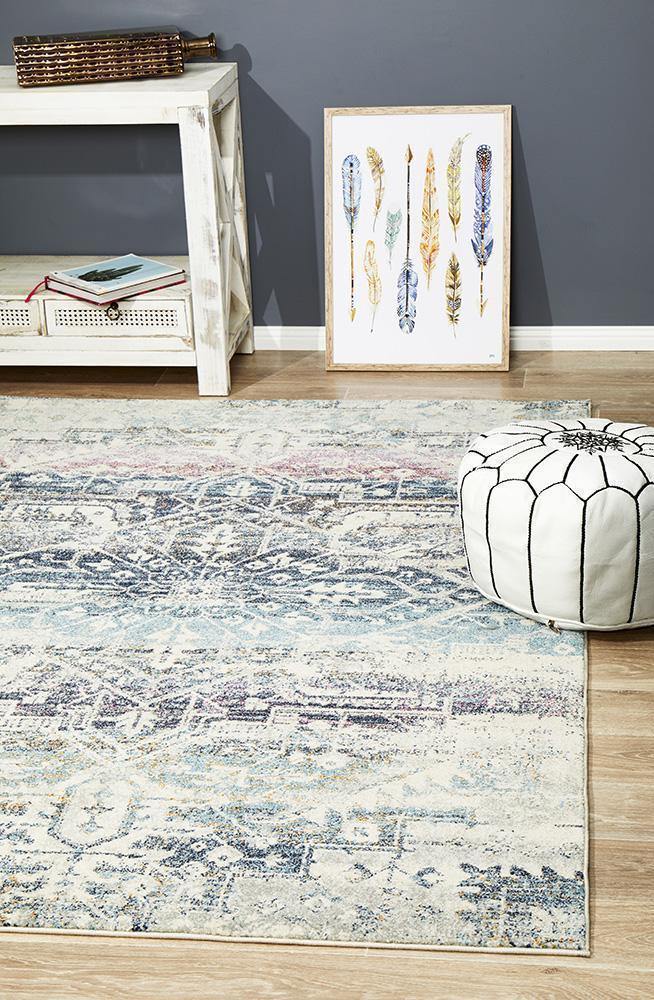 Museum Layton Blue Rug - Cozy Rugs Australia