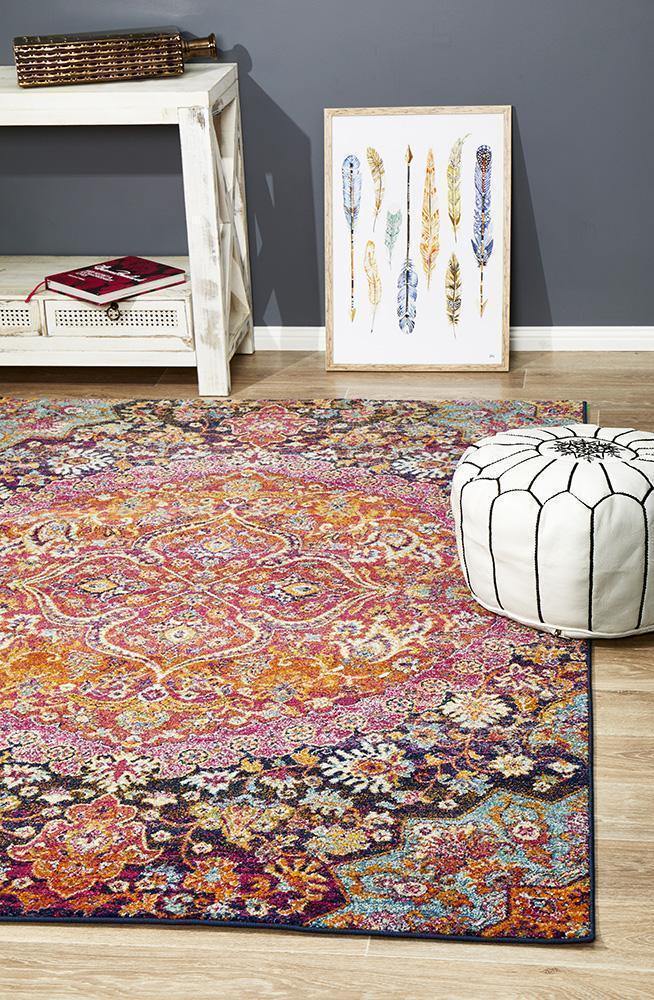 Museum Preston Multi Coloured Rug - Cozy Rugs Australia