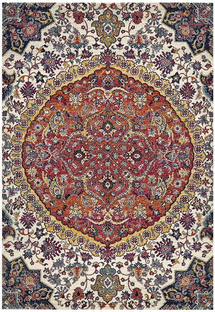Museum Shelly Rust Rug - Cozy Rugs Australia