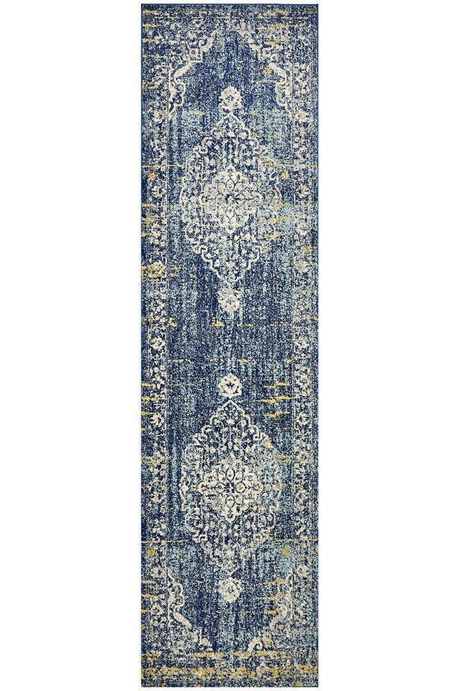 Museum Wilson Navy Rug - Cozy Rugs Australia