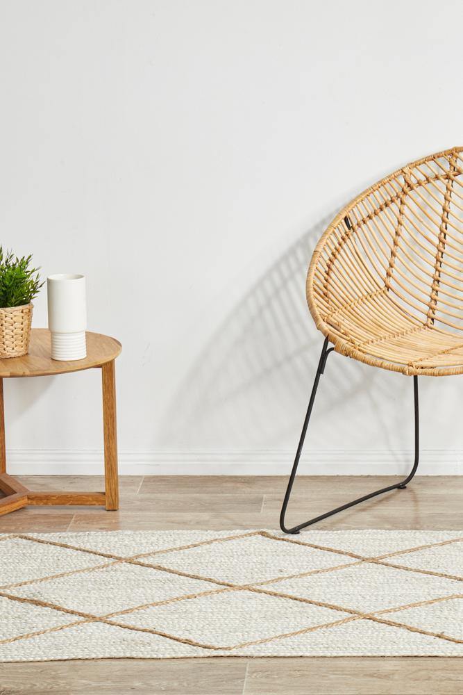 Noosa 222 White Runner Rug - Cozy Rugs Australia