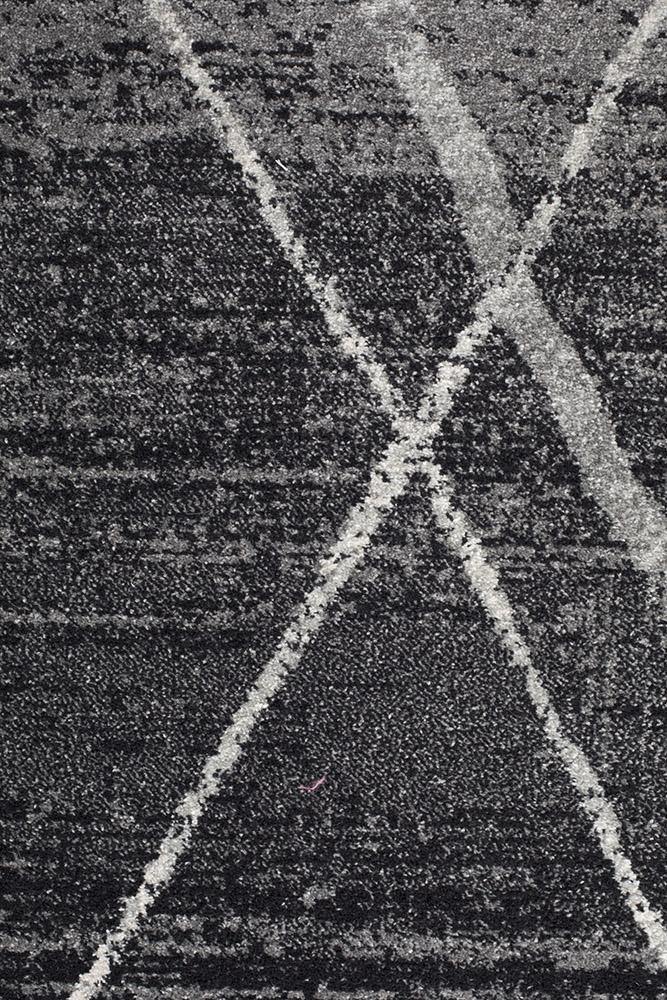 Oasis Noah Charcoal Contemporary Rug - Cozy Rugs Australia