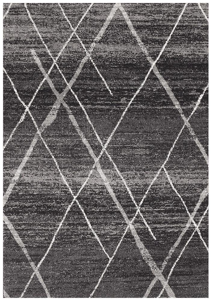 Oasis Noah Charcoal Contemporary Rug - Cozy Rugs Australia