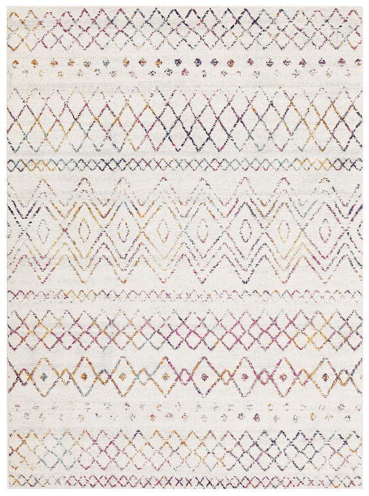 Oasis Nadia Multi Rustic Tribal Rug - Cozy Rugs Australia