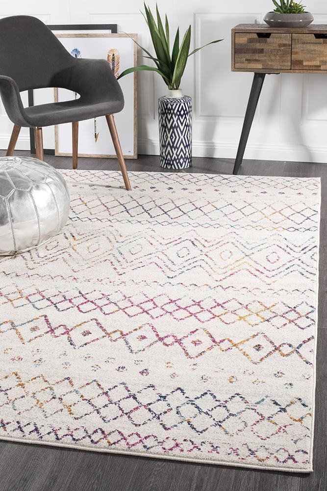 Oasis Nadia Multi Rustic Tribal Rug - Cozy Rugs Australia