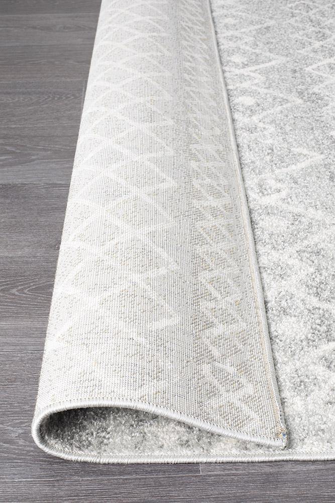 Oasis Selma Silver Tribal Rug - Cozy Rugs Australia