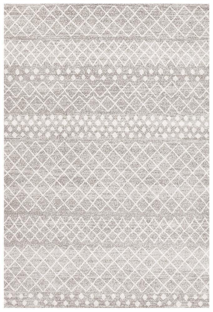 Oasis Selma Silver Tribal Rug - Cozy Rugs Australia