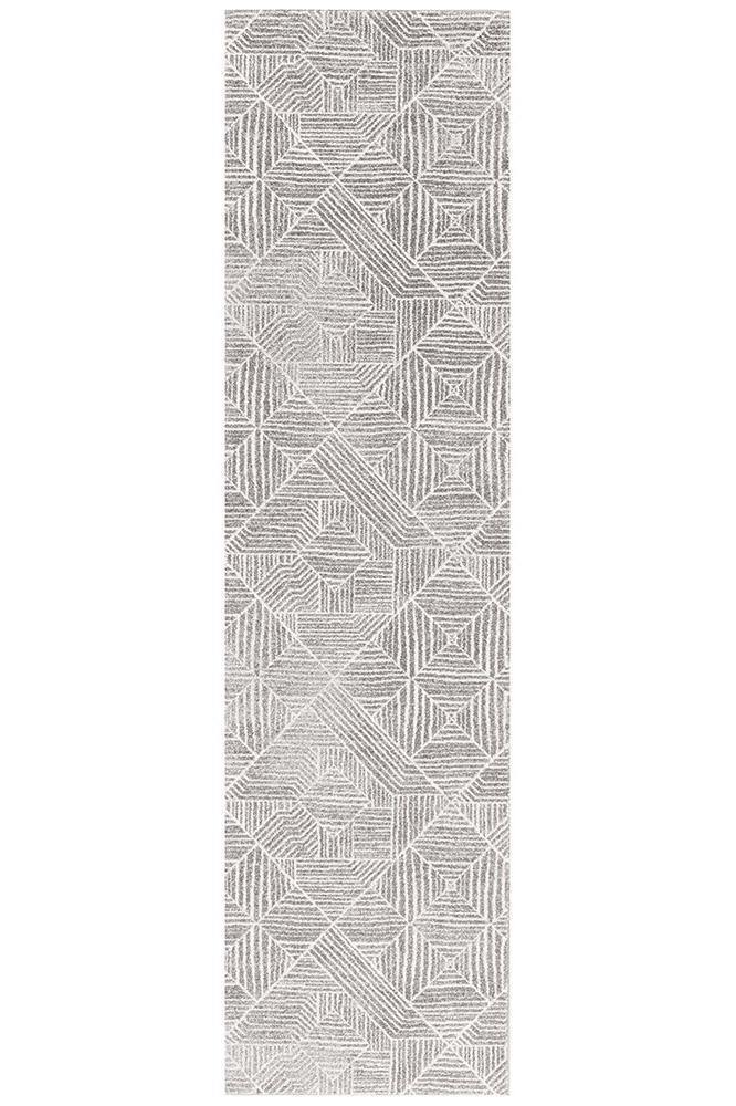 Oasis Kenza Contemporary Silver Rug - Cozy Rugs Australia