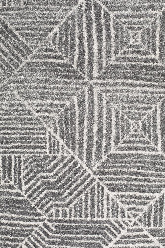Oasis Kenza Contemporary Silver Rug - Cozy Rugs Australia