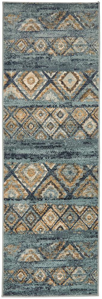 Oxford Mayfair Contrast Blue Rug - Cozy Rugs Australia