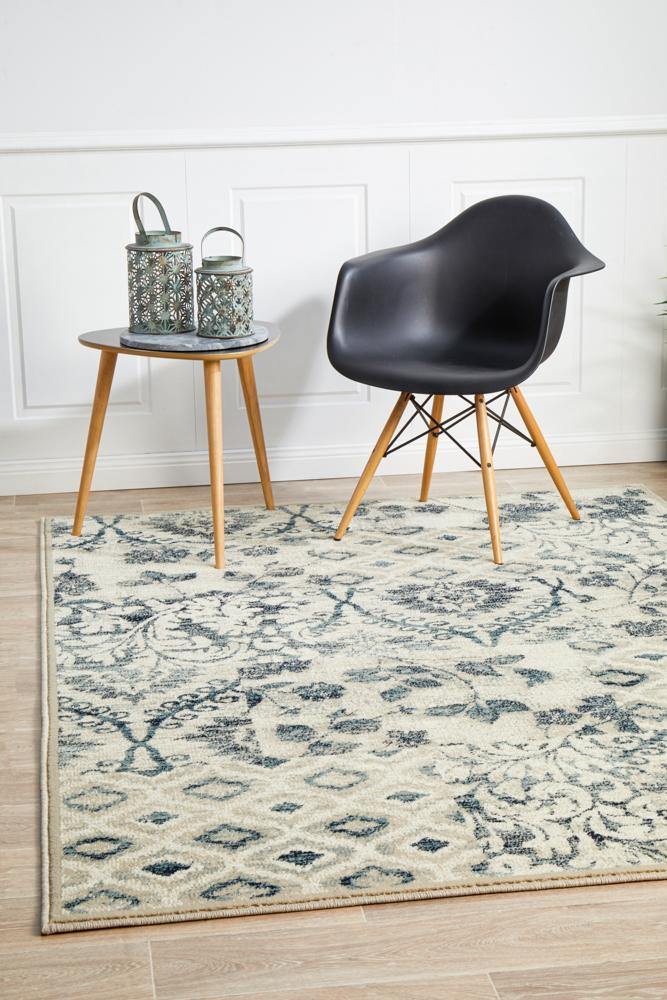 Oxford Mayfair Illusion Blue Rug - Cozy Rugs Australia
