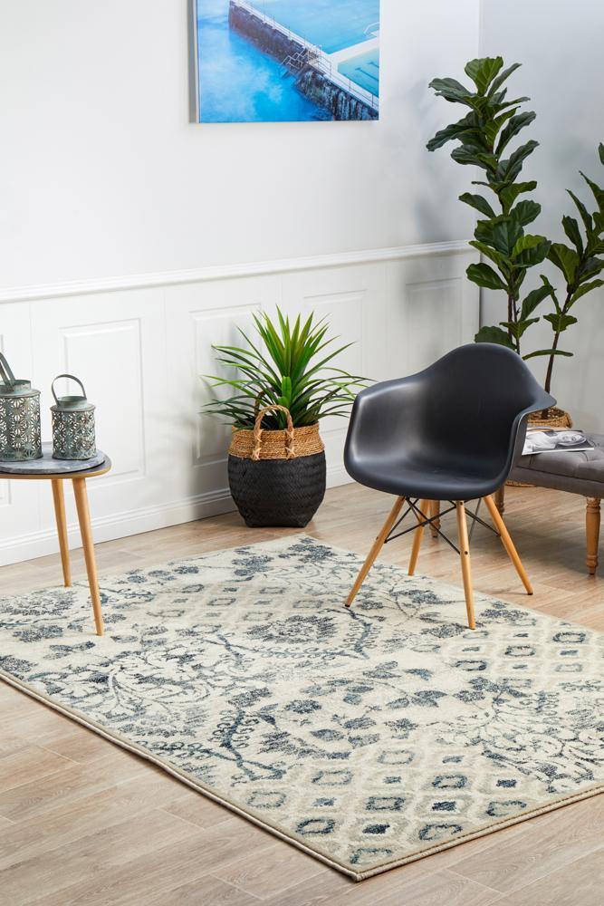 Oxford Mayfair Illusion Blue Rug - Cozy Rugs Australia