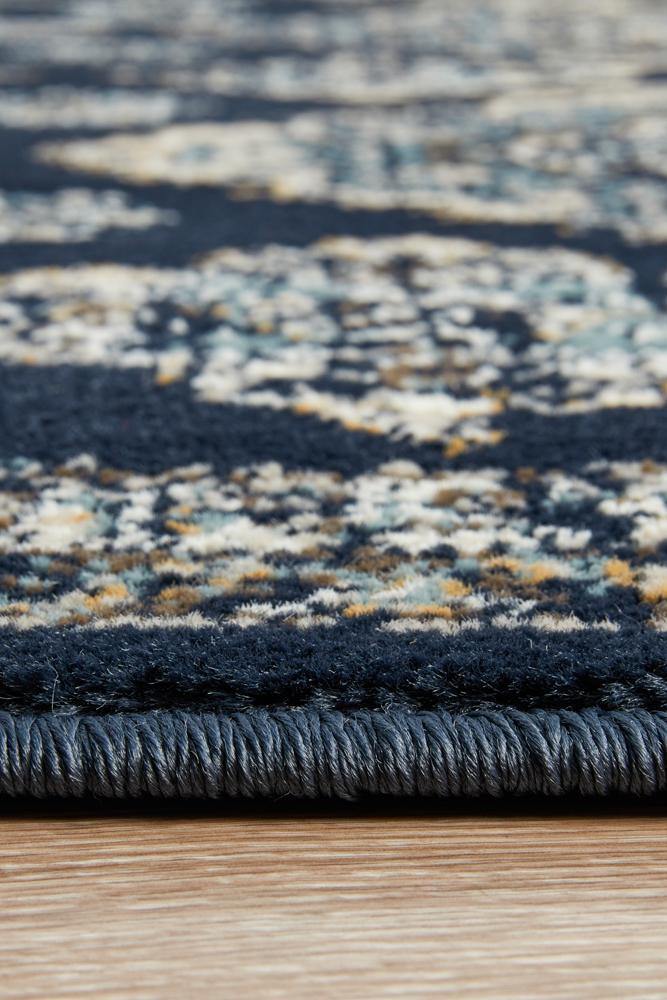 Oxford Mayfair Timeline Navy Rug - Cozy Rugs Australia